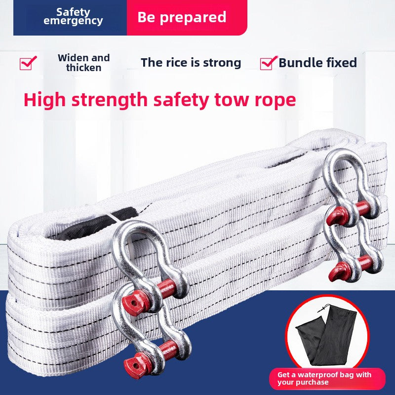 Super thick trailer rope rescue rope off-road traction rope