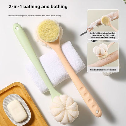 Long-handle bath brush