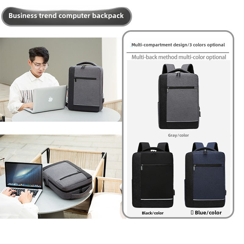 Backpack Male Large Capacity Rechargeable USB