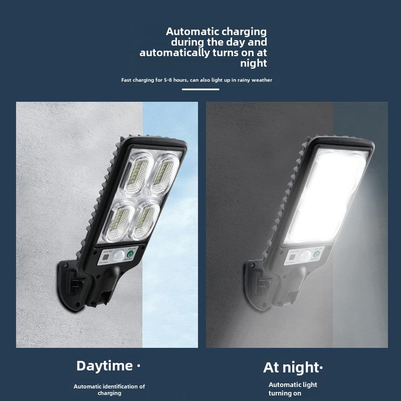 Solar light outdoor induction wall light