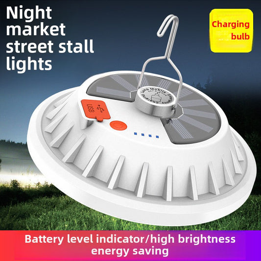 Solar flying saucer light LED highlight light