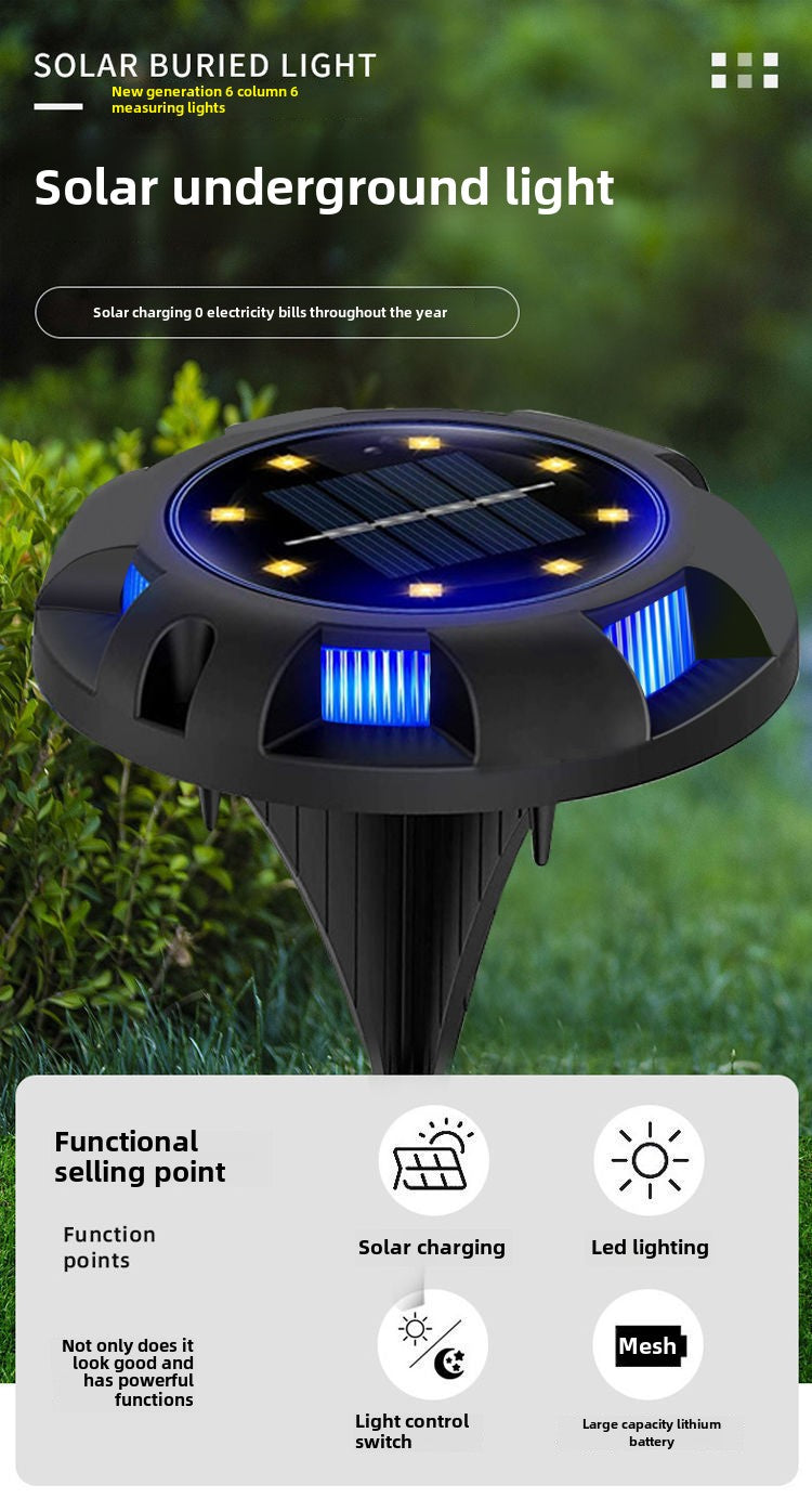 Solar buried light side luminous landscape light