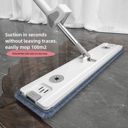 Hands-Free Flat Mop Dry Wet Use Dust Removal Mop