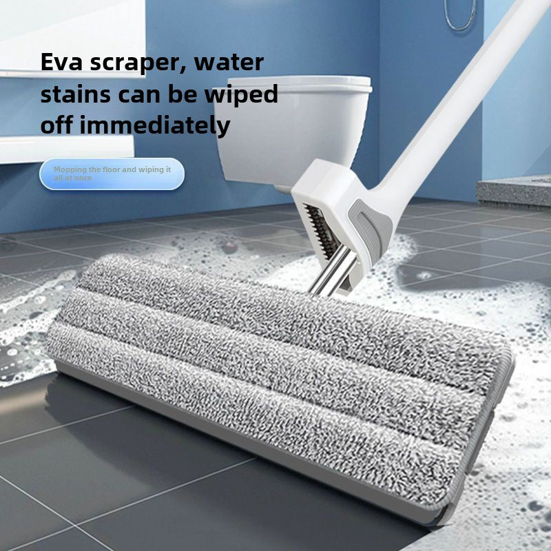 Hands-Free Flat Mop Dry Wet Use Dust Removal Mop