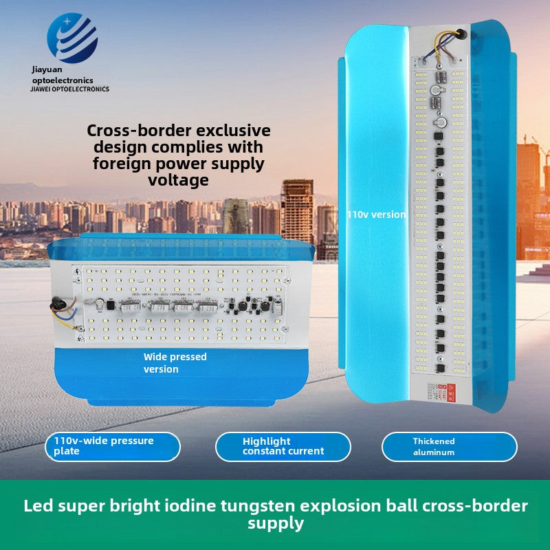 LED high brightness and wide pressure iodine tungsten lamp