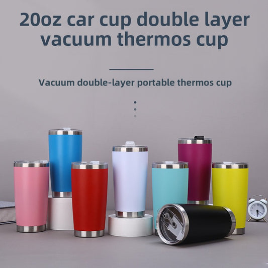 20Oz car cup double-layer vacuum thermos cup