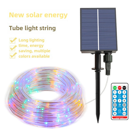 Solar tube light string