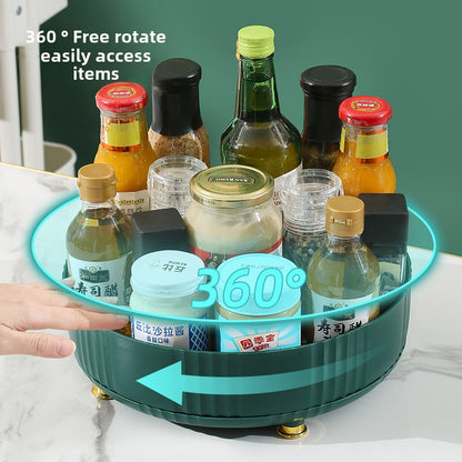 Rotating Spice Rack, Multi-Functional Round Organizer