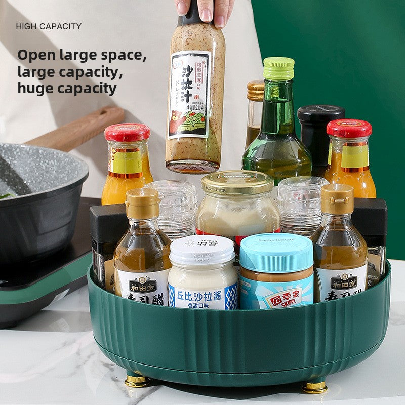 Rotating Spice Rack, Multi-Functional Round Organizer