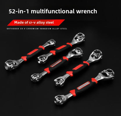 Multifunctional 52-in-1 dog bone wrench