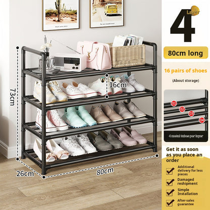 Multi-Layer Simple Shoe Rack, Home Entryway Storage Cabinet