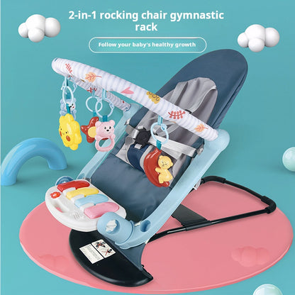 Pie de bebé Piano Fitness Rack bebé mecedora relajante reclinable 