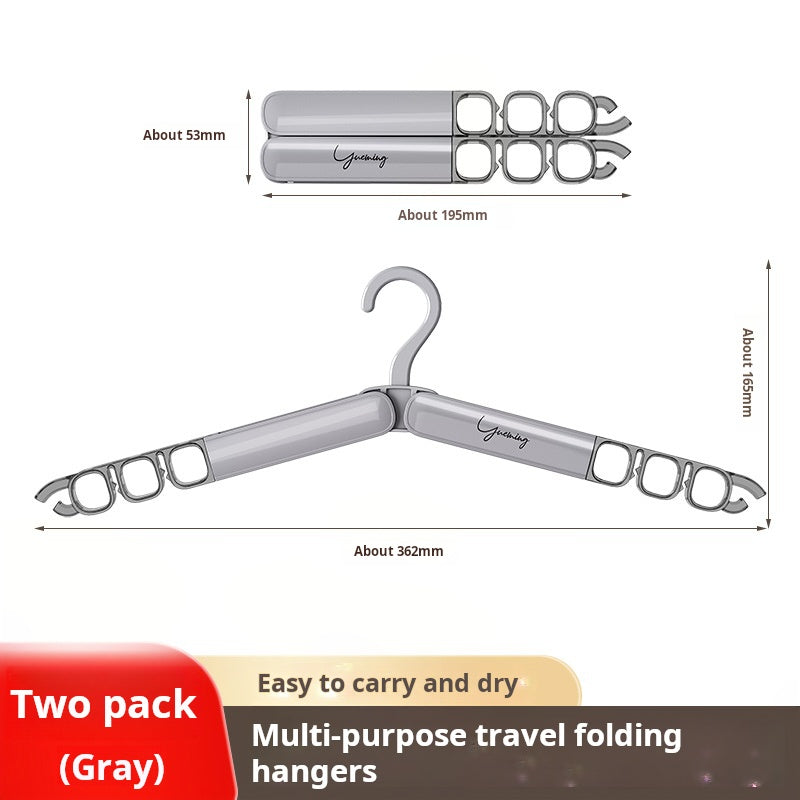 Foldable Travel Clothes Hanger Thickened Portable