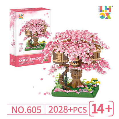 Unico X605 Cherry Blossom Tree Diamond Micro Building Blocks, Gift for Girls