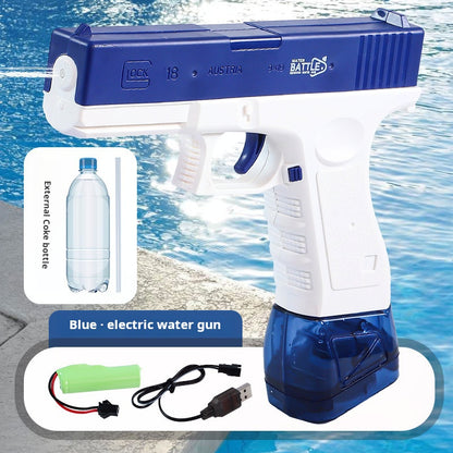 High Capacity Rechargeable Glock-style Children's Water Gun with External Connection