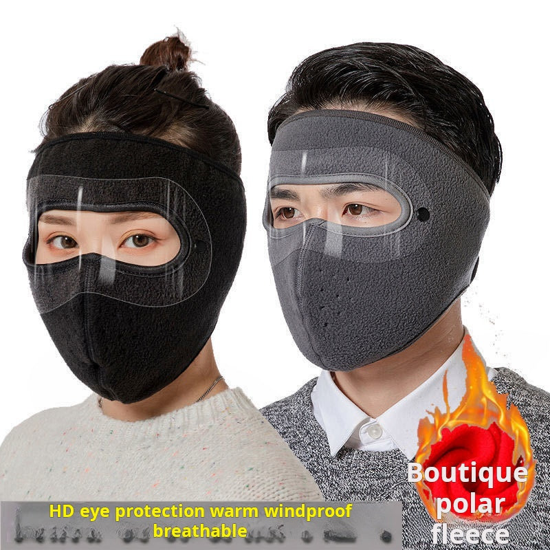 Winter Fleece Mask (Fleece Lined, Thermal, Full-Face with Detachable Goggles)