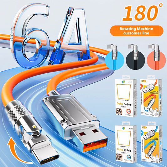 Gaming Data Cable - 180° Rotatable, Fast Charging, Wholesale