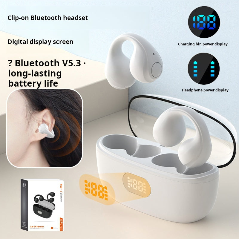 Clip-On Wireless Bluetooth Earbuds V5.3