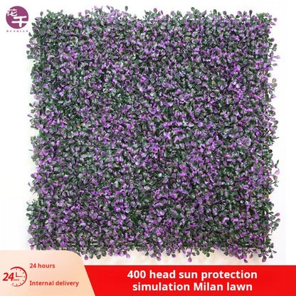 Artificial plant wall purple Milan lawn