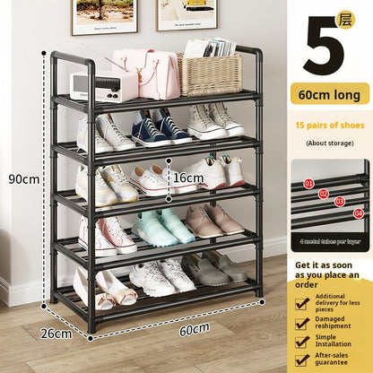 Multi-Layer Simple Shoe Rack, Home Entryway Storage Cabinet