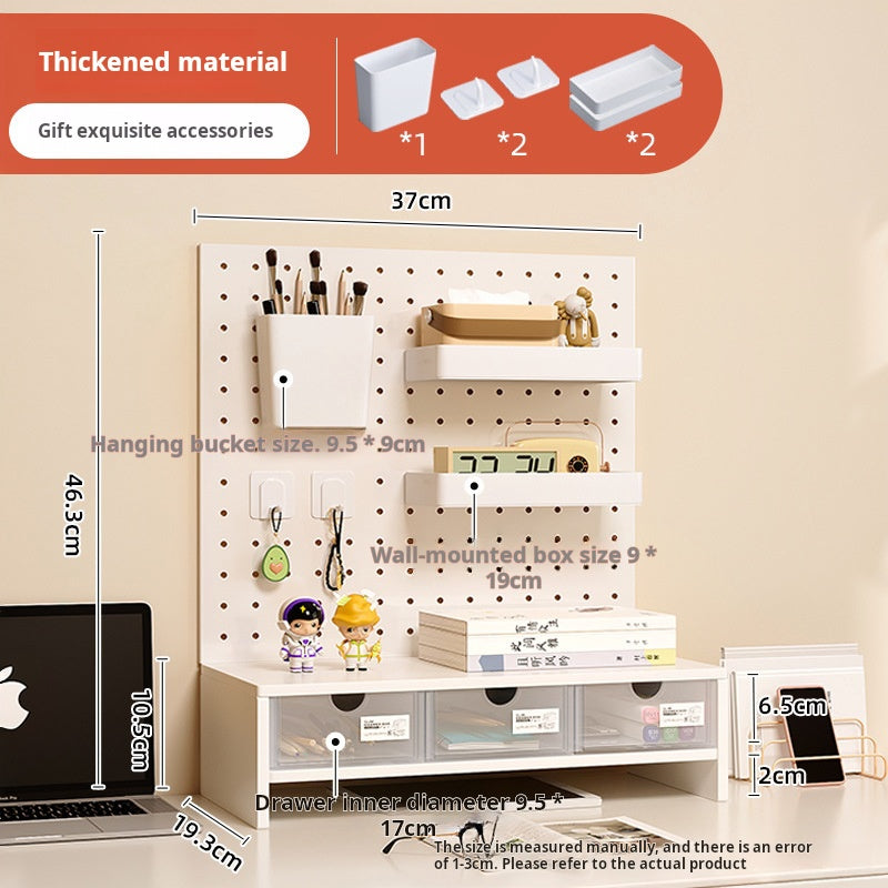 Pegboard storage rack