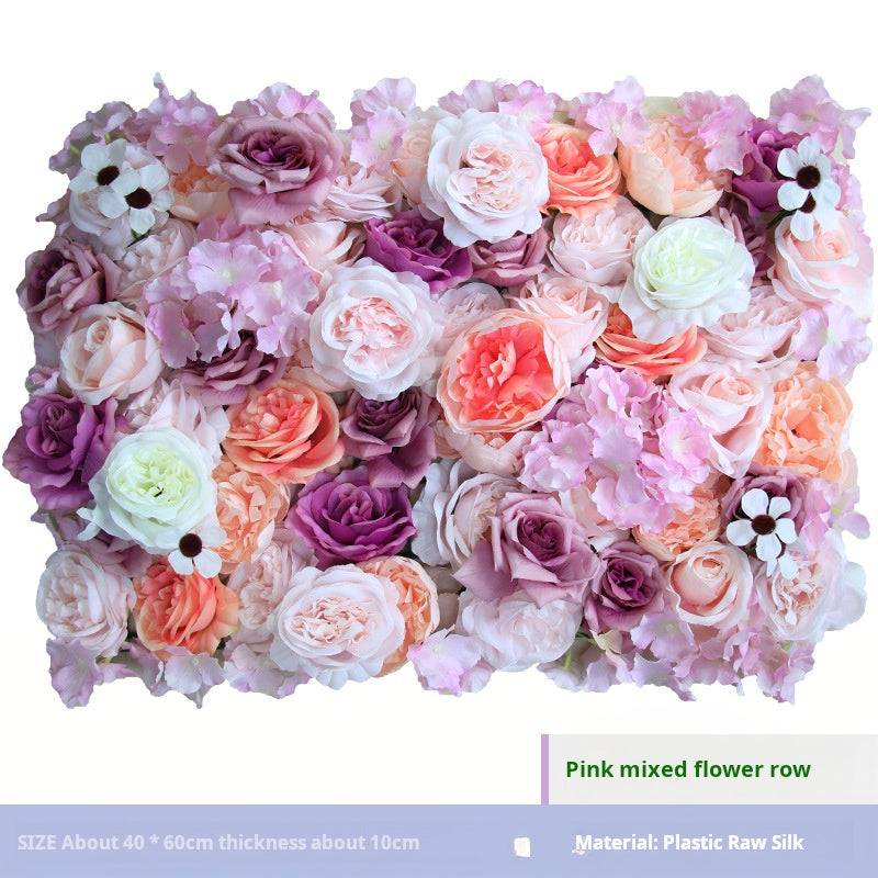 Artificial flower wedding background wall