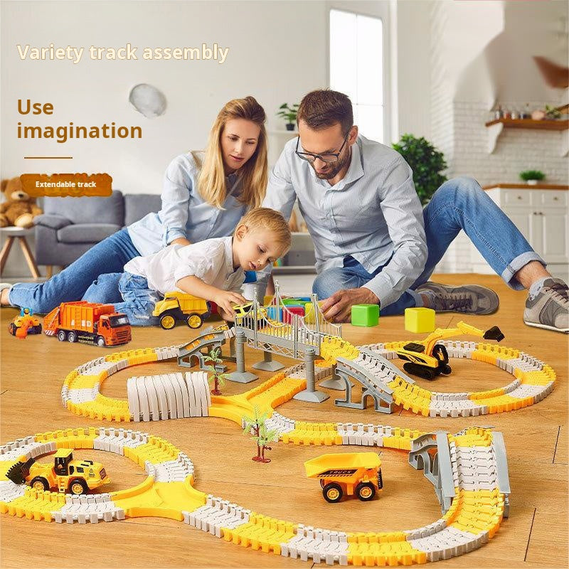 Kids DIY Track Car Toy