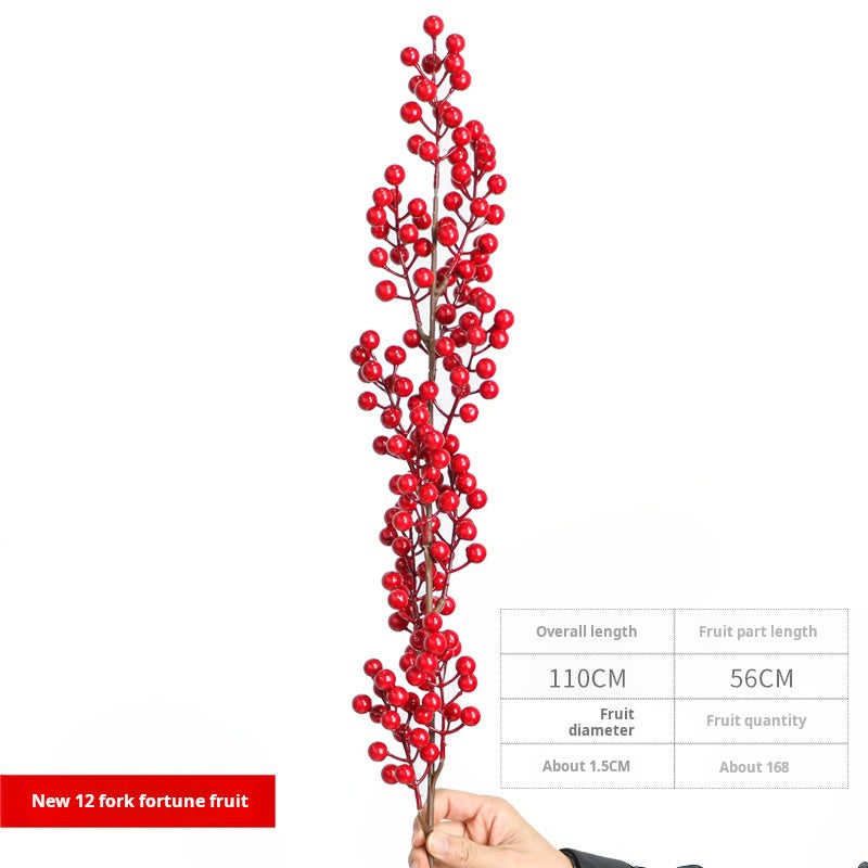 12 fork foam simulation small red fruit string