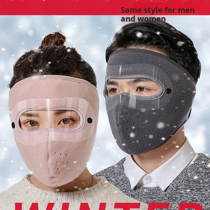 Winter Fleece Mask (Fleece Lined, Thermal, Full-Face with Detachable Goggles)