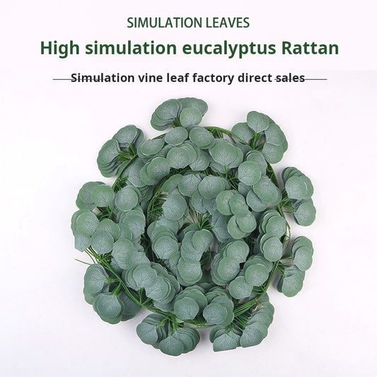 Simulation green plant eucalyptus rattan