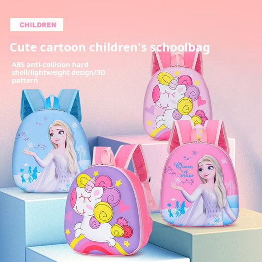 Cute Eggshell Ice and Snow Kindergarten Baby Schoolbag