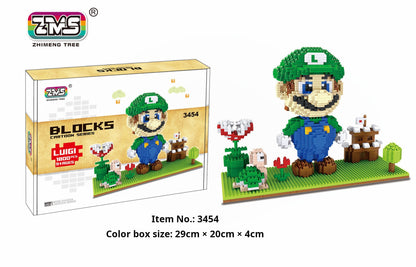 Mario Scene Micro Brick Set, Children's DIY Building Toy