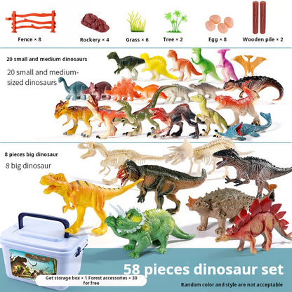 Dinosaur Playground Set, Realistic Animal Soft Model, Egg, Triceratops, T-Rex, Pterodactyl