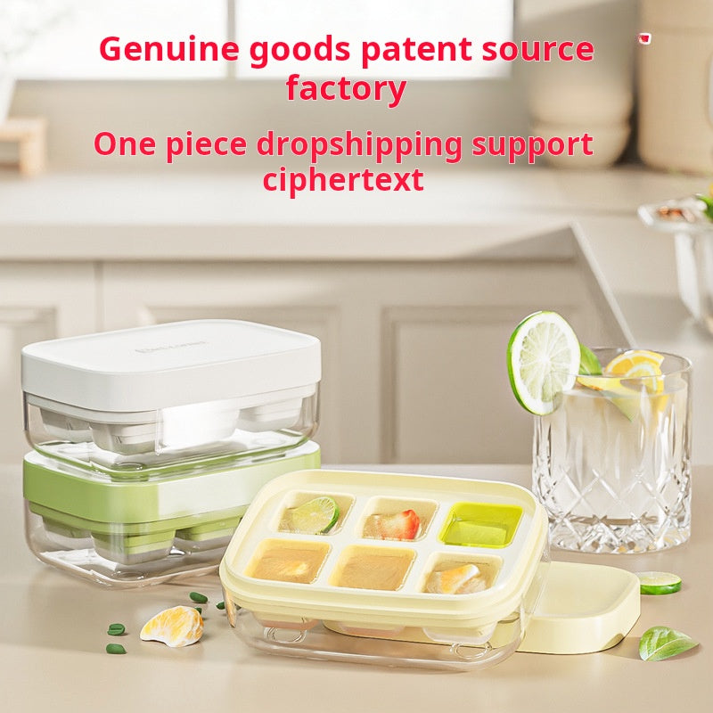 Press Ice Cube Tray Silicone Ice Maker