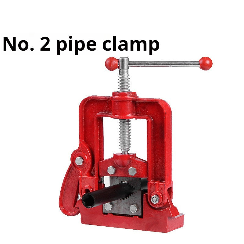 Heavy-Duty Pipe Wrench No. 2 Pipe Threader Fixture