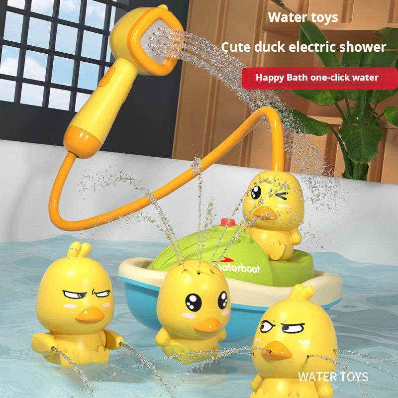 Little Duck Shower Toy Set for Baby Bathing, Electric Spray Water Toy for Children