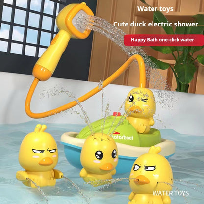 Little Duck Shower Toy Set for Baby Bathing, Electric Spray Water Toy for Children