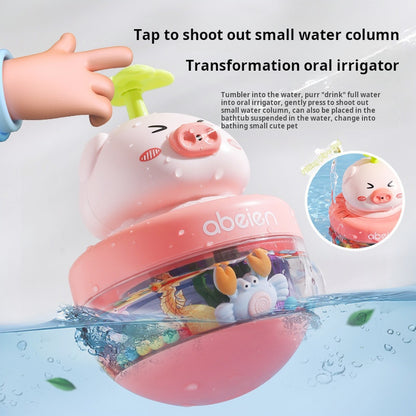 Amphibious Cute Wobble Toy Frog and Pig Water Play