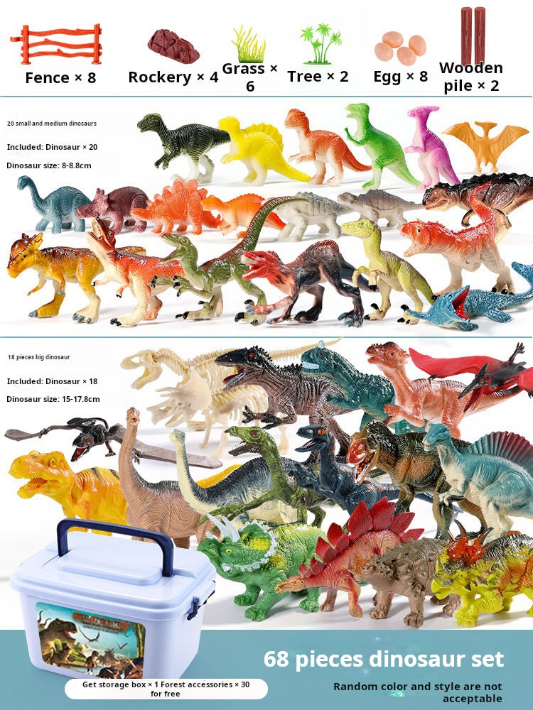 Dinosaur Playground Set, Realistic Animal Soft Model, Egg, Triceratops, T-Rex, Pterodactyl