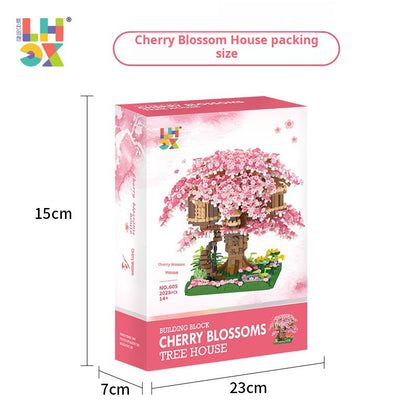 Unico X605 Cherry Blossom Tree Diamond Micro Building Blocks, Gift for Girls