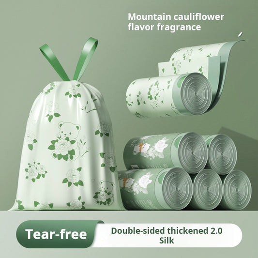 Camellia Scented Tear-Free Garbage Bag Thickened Handheld