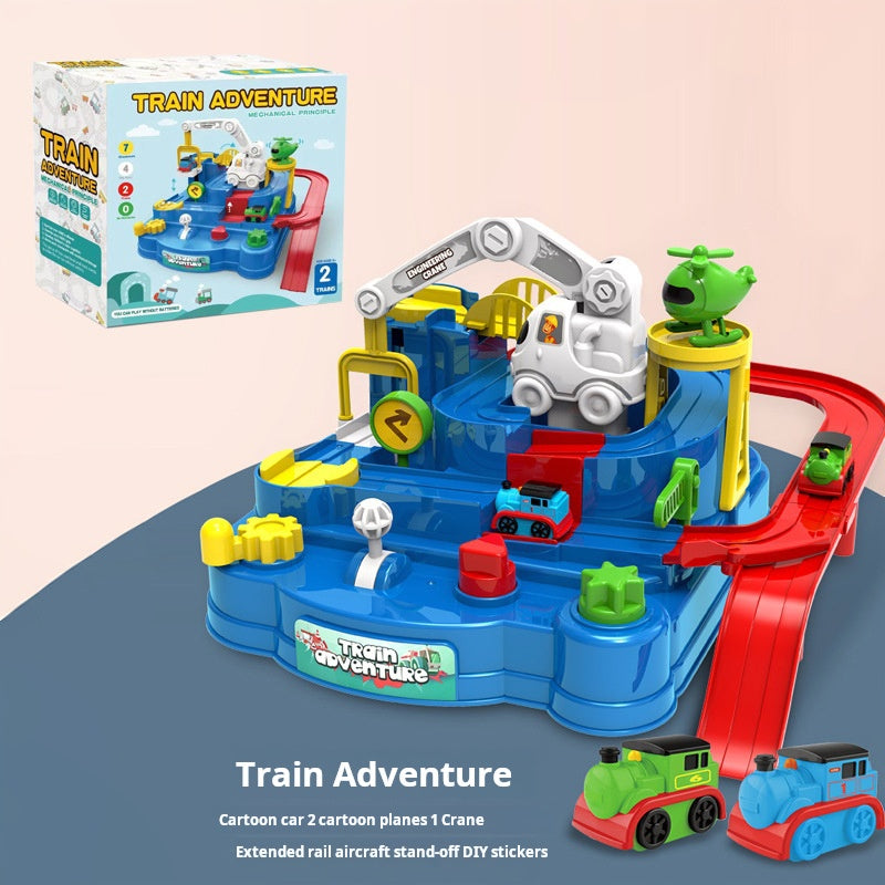 Car Adventure Train Track Car Cross-Border Hot Selling Children's Toy