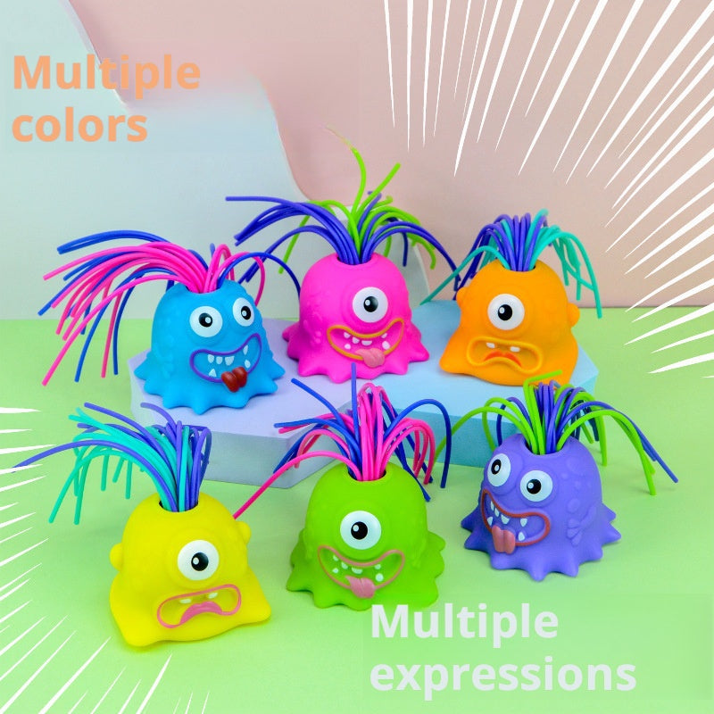 Pulling Hair Screaming Little Monster Stress Relief Novelty Toy for Kids