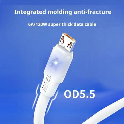 OD5.5 thick light data cable type-c with packaging