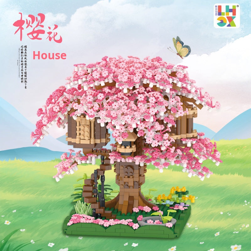 Unico X605 Cherry Blossom Tree Diamond Micro Building Blocks, Gift for Girls