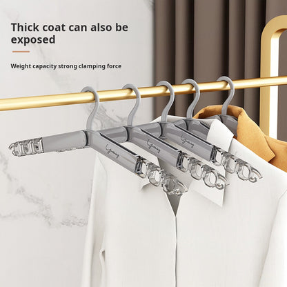 Foldable Travel Clothes Hanger Thickened Portable