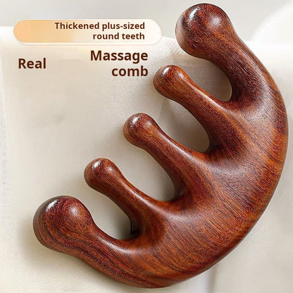 Massage Comb Plastic Wood Sandalwood Versions