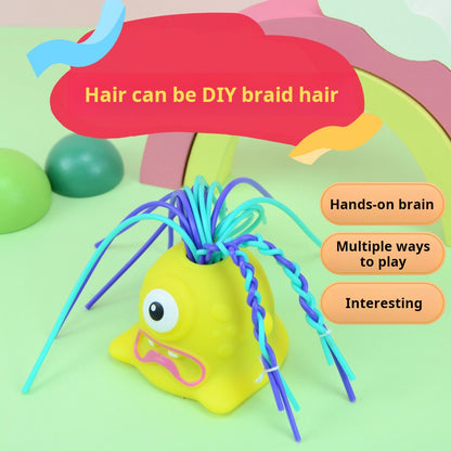 Pulling Hair Screaming Little Monster Stress Relief Novelty Toy for Kids