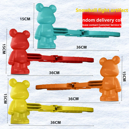 Children's Snowball Maker Bear Mold for Winter Play