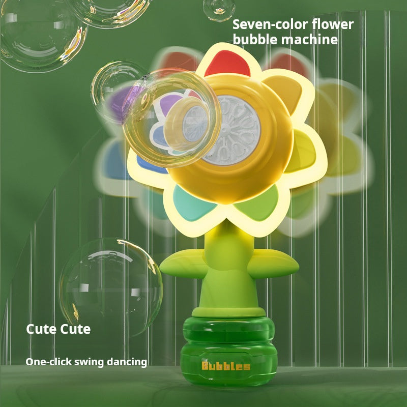 Handheld Seven-Color Automatic Bubble Machine